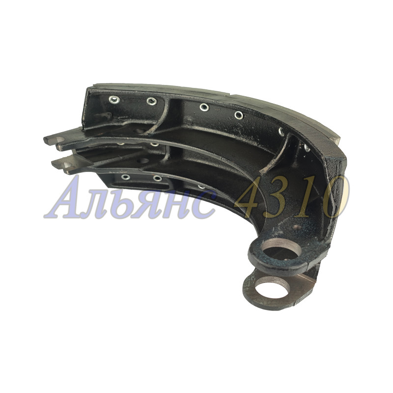 Колодка тормозная в сборе литая (укороченная накладкой) - под завод